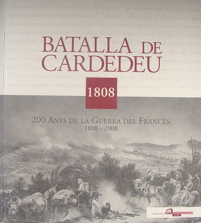 Portada del llibre "Batalla de Cardedeu 1808"